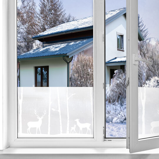 Fensterfolie static window border Birch Woods image number null